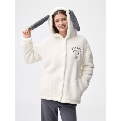 【日本GU 】史努比聯名！棉花糖居家外套6