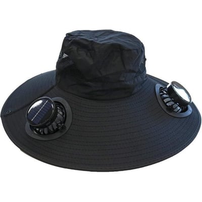 【 日本直送 】太陽能＋USB 雙效充電風扇遮陽帽4
