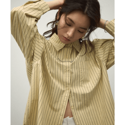 【 Lutim by u 】長袖條紋襯衫4