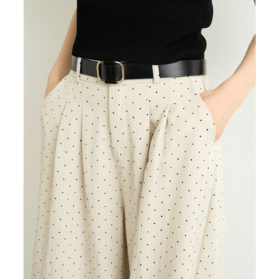 【 Lutim by u 】點點雙褶寬褲3