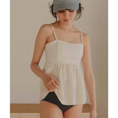 【titivate】日系深V設計抹胸比基尼兩件式泳裝10