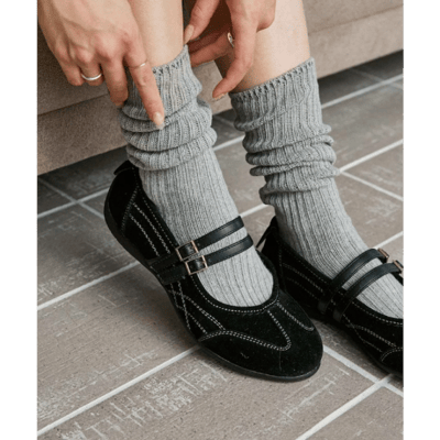 【 MARY QUANT 】麂皮感瑪莉珍運動鞋4