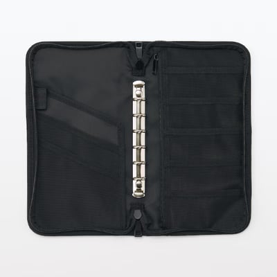 【日本MIJI 】附透明口袋的聚酯纖維護照套2