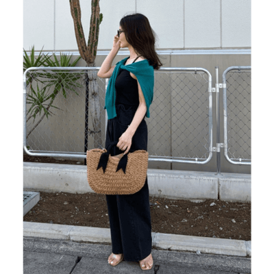 【 CHERI 】波浪腰頭寬版牛仔褲13