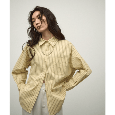 【 Lutim by u 】長袖條紋襯衫1