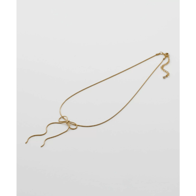 【 日本ciite 】抗敏醫療鋼簡約蝴蝶結項鍊4