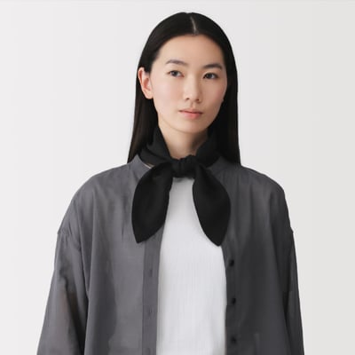 【 日本 MUJI 】抗UV天絲麻口袋圍巾2