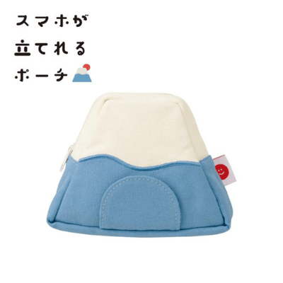 【日本DECOLE】可立式手機收納包（全2款）富士山 / 御飯糰10