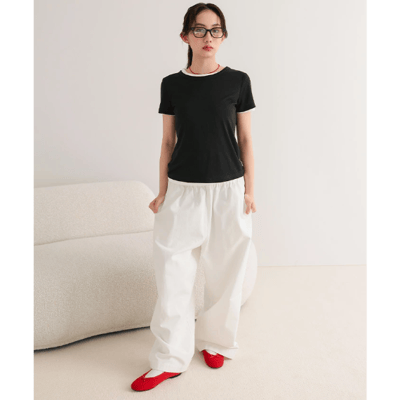 【 miette 】透膚短袖 T 恤套裝10