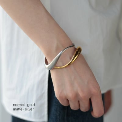 【 mako ROOM 聯名款 】N236 醫療鋼波浪手環7