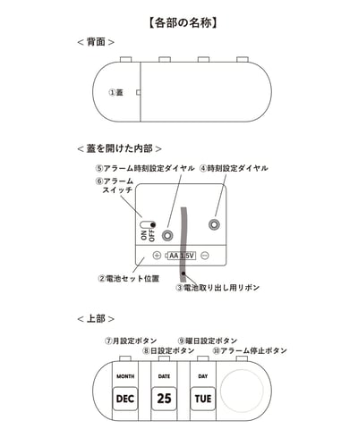 【 3COINS 】COLORFUL DAYS｜復古POP風桌上時鐘6