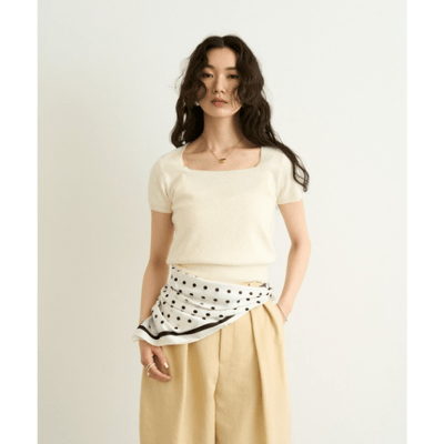 【 Lutim by u 】鎖骨線條柔膚針織上衣10