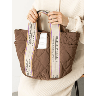 【THEATRE PRODUCTS 限定聯名 】緹花織帶絎縫水桶托特包5