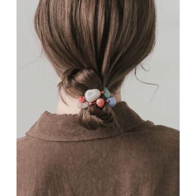 【日本SMELLY 】天然石風串珠髮圈4