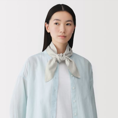【 日本 MUJI 】抗UV天絲麻口袋圍巾3