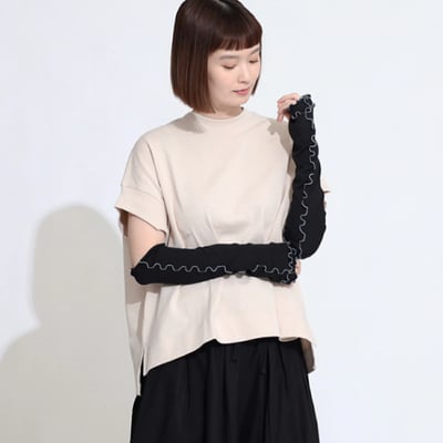 【 日本樂天銷量第一名 】木耳邊羅紋涼感手臂套6