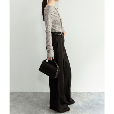 【 on:nue 】大人系透視點點露肩上衣3