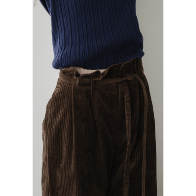 【 tento 】Wide-Leg Corduroy Pants｜高腰寬版燈芯絨長褲6
