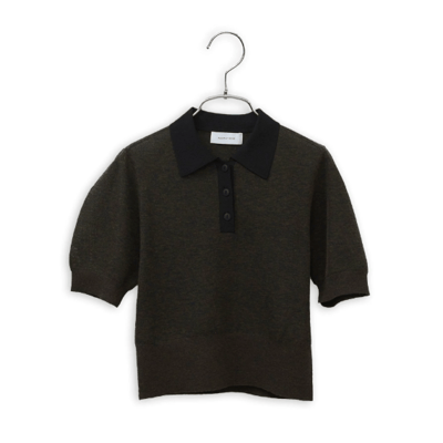 【 sellADAM ET ROPE' FEMME 】【定番】苧麻針織 POLO 衫10