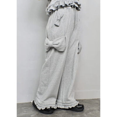 【Tie.Me 】ribbonful lounge pants｜大蝴蝶結休閒長褲4