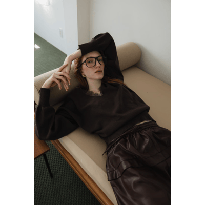 【 tento 】Lace-Trim V-Neck Knit Sweater｜蕾絲V領針織毛衣6