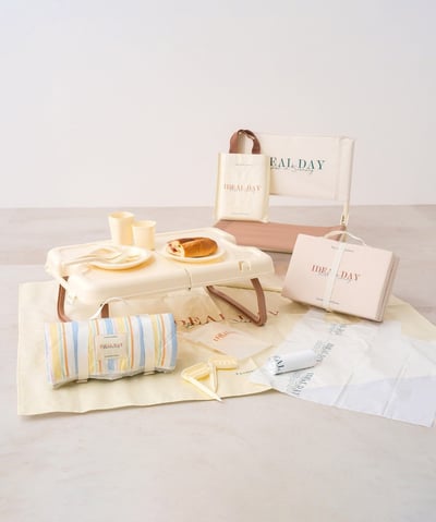 【 3COINS 】米色野餐墊附收納袋 90*120cm5