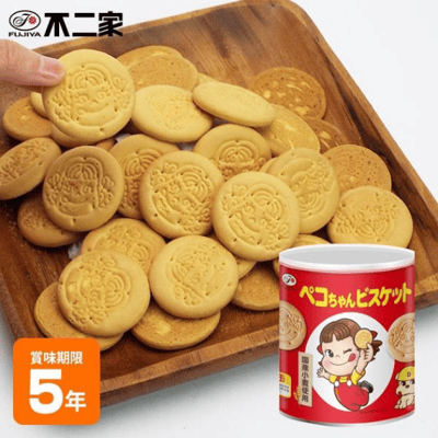 【防災食品】不二家 造型餅乾保存罐 100g 5年長期保存2
