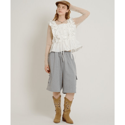 【 w closet 】法式短袖襯衫上衣12
