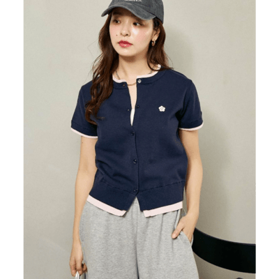 【 MARY QUANT 】限定展開・層次感短袖針織外套7