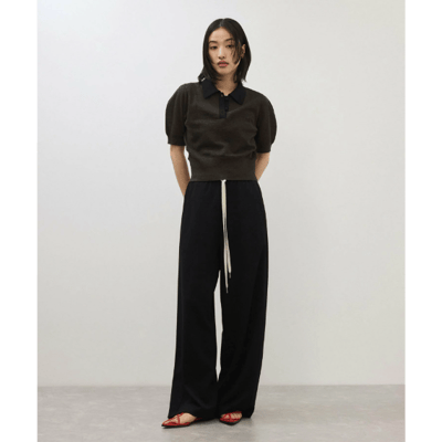 【 sellADAM ET ROPE' FEMME 】【定番】苧麻針織 POLO 衫11