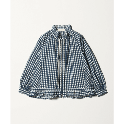 【 Marilyn Moon 】格子細褶荷葉邊夾克1