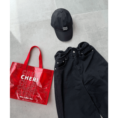 【 CHERI 】波浪腰頭寬版牛仔褲12
