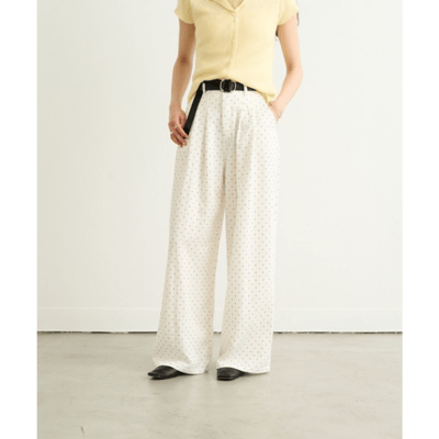 【 Lutim by u 】點點雙褶寬褲5