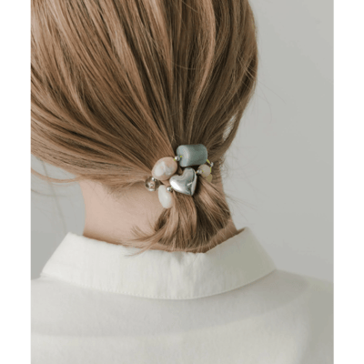 【日本DISCOAT】透明串珠造型髮圈1