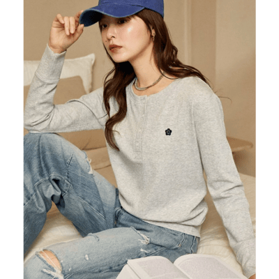 【 MARY QUANT × PUBLUX 】限定聯名羅紋亨利領長袖上衣5