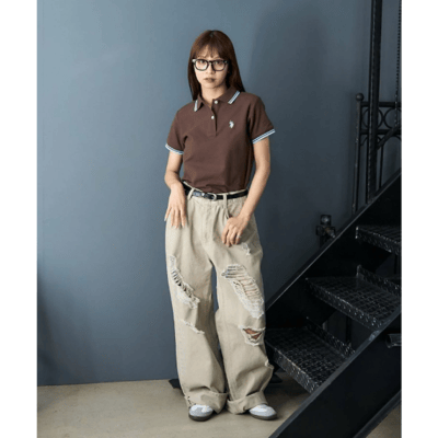 【 U.S. POLO ASSN. 】日本別注款 ✨ 復古條紋小 Logo 刺繡 POLO 衫7