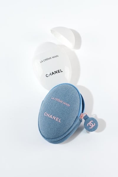 【CHANEL】經典護手霜X牛仔單寧收納包1