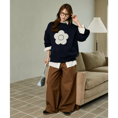 【 MARY QUANT × PUBLUX 】別注蕾絲雛菊拼接寬鬆針織13