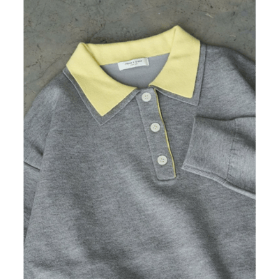 【 FREAK'S STORE 】撞色 POLO 領排釦針織上衣5