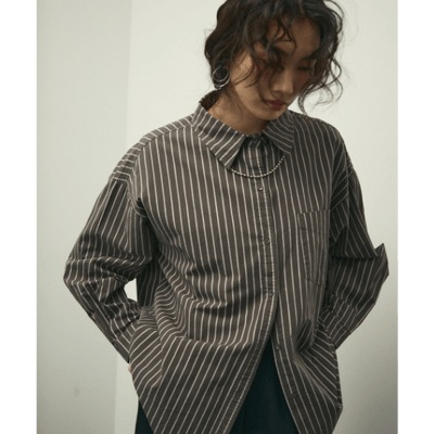 【 Lutim by u 】長袖條紋襯衫5