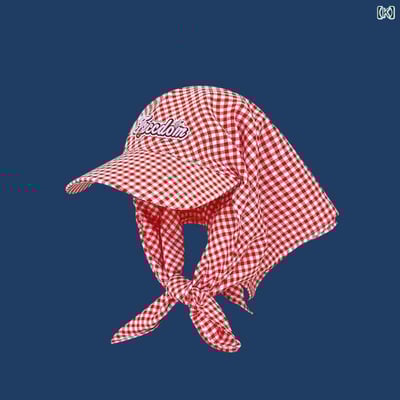 【 日本直送 】美式格紋頭巾一體式鴨舌帽12