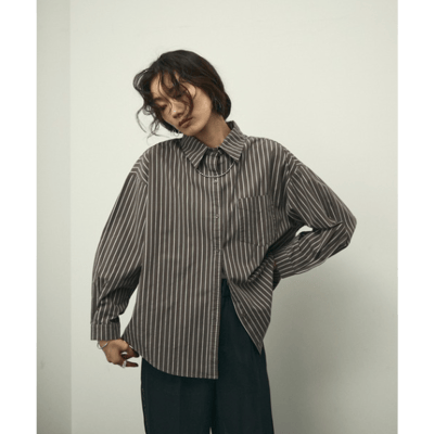 【 Lutim by u 】長袖條紋襯衫7