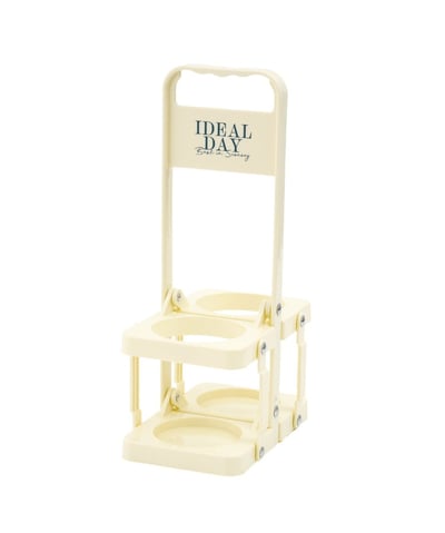 【 3COINS 】可折疊飲料提籃 2瓶用4