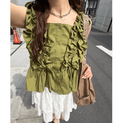 【 w closet 】法式短袖襯衫上衣5