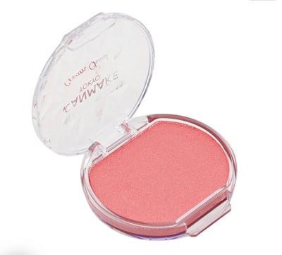 【日本 CANMAKE】 夢幻腮紅 珍珠系列 P01 Peach Dazzle 閃亮杏桃2