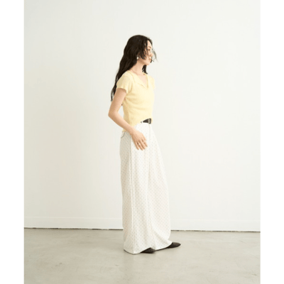 【 Lutim by u 】點點雙褶寬褲4