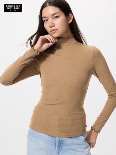 【日本UNIOLO】極暖 HEATTECH  卷卷邊發熱衣4