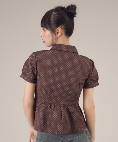 【 apres jour mignon 】雙排釦荷葉擺上衣10