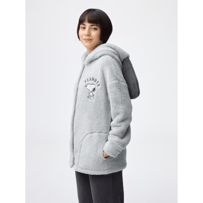 【日本GU 】史努比聯名！棉花糖居家外套4