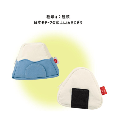 【日本DECOLE】可立式手機收納包（全2款）富士山 / 御飯糰6